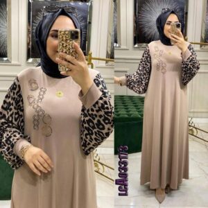 Abaya in Beige Color