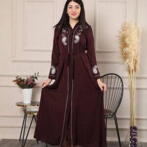 Abaya in Purple Color